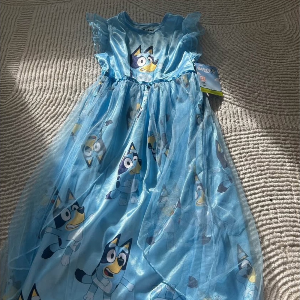 Bluey Kids Formal Dress - Blue
